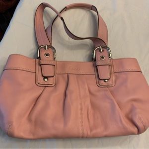 Coach handbag, Pink, EUC